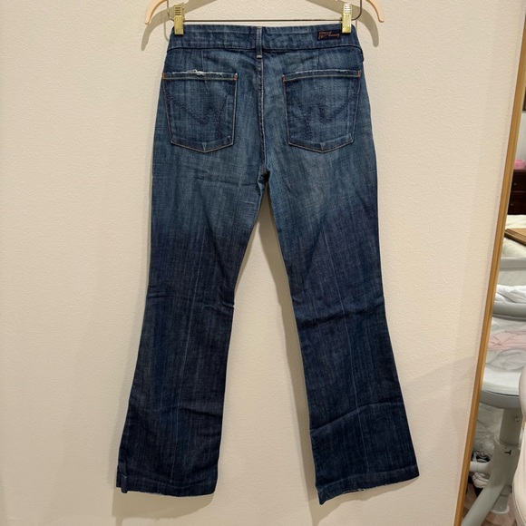 Citizens Of Humanity Faye Dark Blue Boot Cut Jeans - Picture 11 of 13